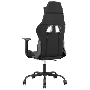 Gaming Stuhl mit Massage Schwarz/Weinrot