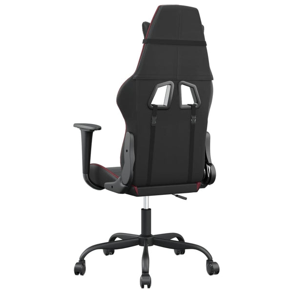 Gaming Stuhl mit Massage Schwarz/Weinrot