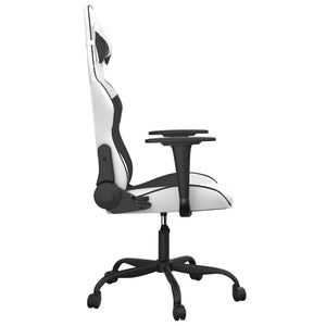 Gaming Stuhl mit Massage Weiß/Schwarz