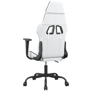 Gaming Stuhl mit Massage Weiß/Schwarz