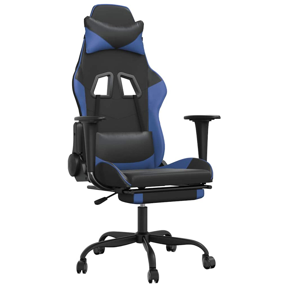 Gaming Stuhl mit Massage & Fußstütze