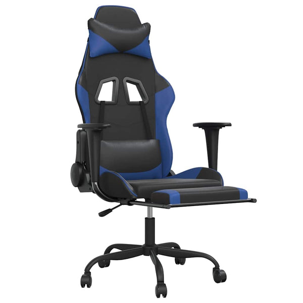 Gaming Stuhl mit Massage & Fußstütze