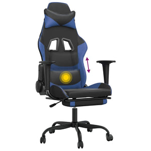 Gaming Stuhl mit Massage & Fußstütze