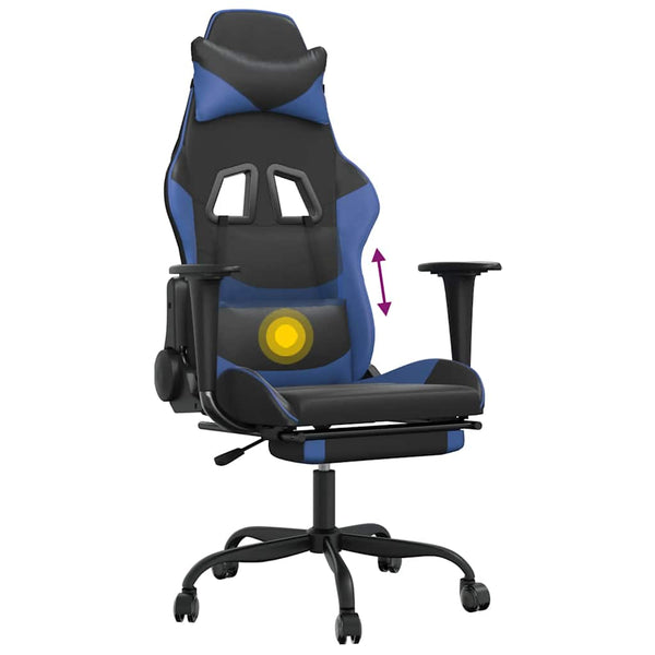 Gaming Stuhl mit Massage & Fußstütze