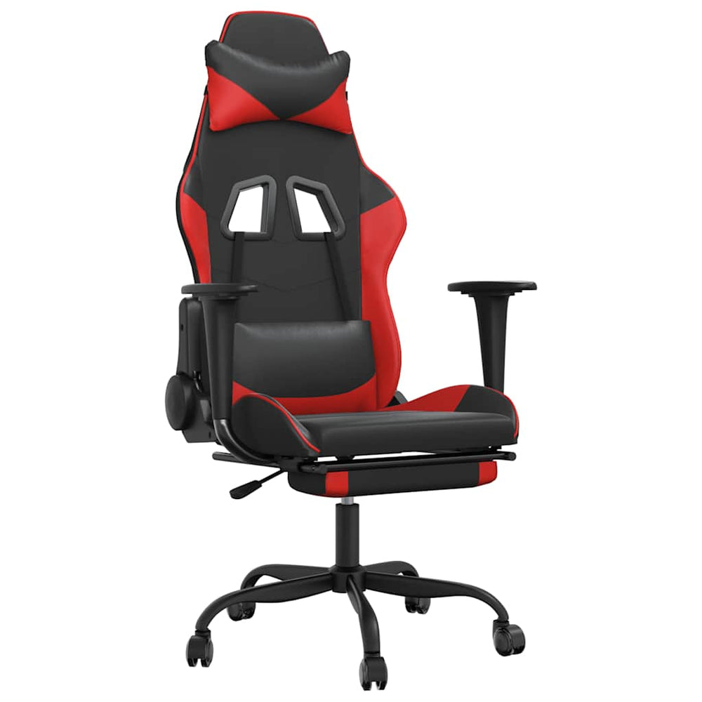 Gaming Stuhl mit Massage & Fußstütze