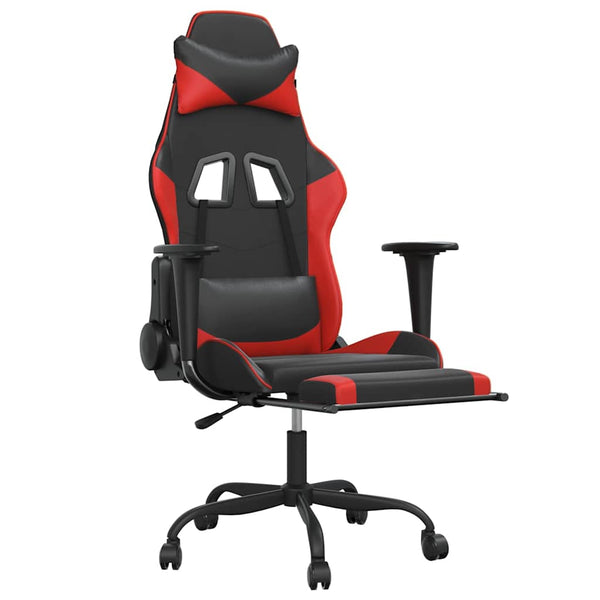 Gaming Stuhl mit Massage & Fußstütze