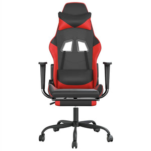 Gaming Stuhl mit Massage & Fußstütze