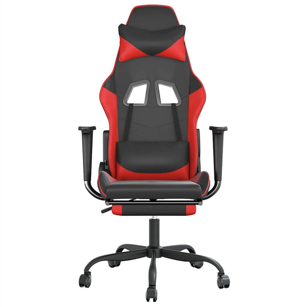 Gaming Stuhl mit Massage & Fußstütze