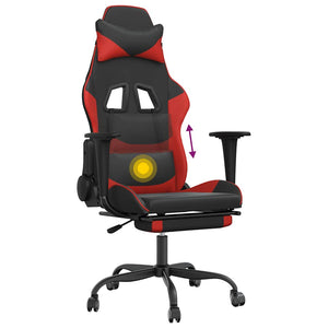 Gaming Stuhl mit Massage & Fußstütze