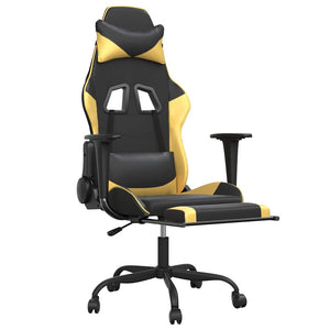 Gaming Stuhl mit Massage und Fußstütze