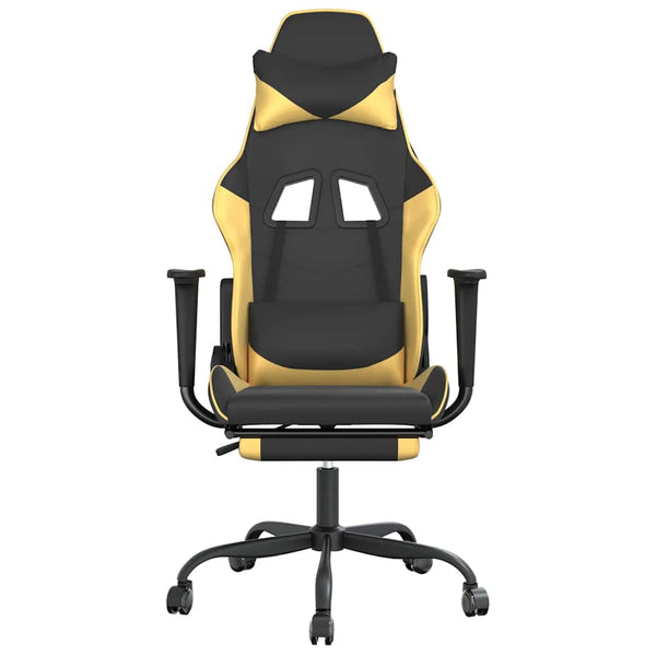 Gaming Stuhl mit Massage und Fußstütze