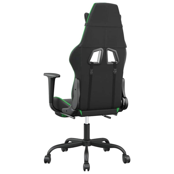 Gaming Stuhl mit Massage, Fußstütze Schwarz & Grün