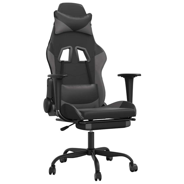 Gaming Stuhl mit Massage & Fußstütze