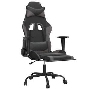 Gaming Stuhl mit Massage & Fußstütze