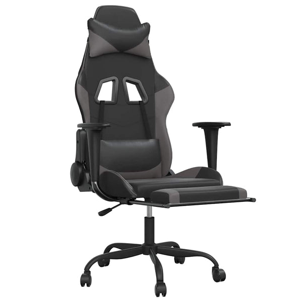 Gaming Stuhl mit Massage & Fußstütze