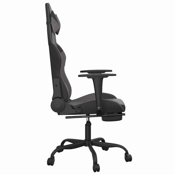 Gaming Stuhl mit Massage & Fußstütze