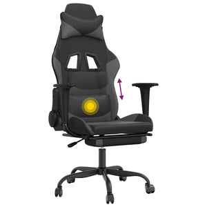 Gaming Stuhl mit Massage & Fußstütze