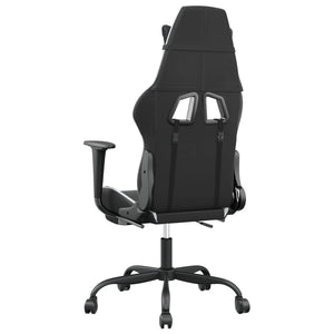 Gaming Stuhl mit Massage Schwarz/Weiß