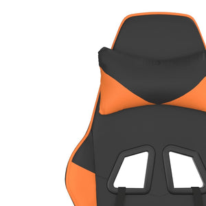Gaming Stuhl mit Massage Schwarz Orange