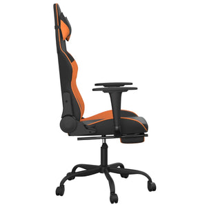Gaming Stuhl mit Massage Schwarz Orange