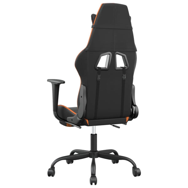 Gaming Stuhl mit Massage Schwarz Orange