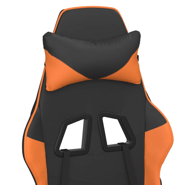 Gaming Stuhl mit Massage Schwarz Orange