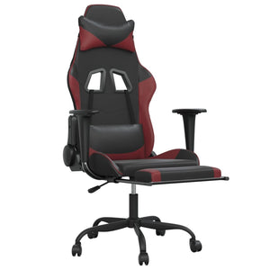 Gaming Stuhl mit Massage & Fußstütze