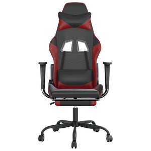 Gaming Stuhl mit Massage & Fußstütze