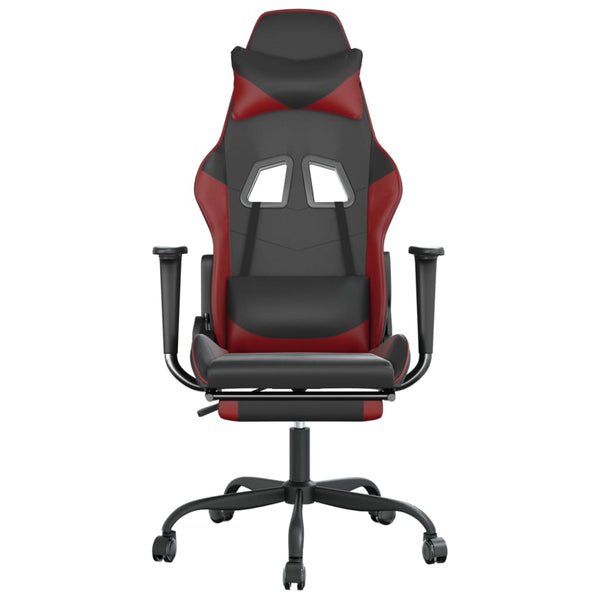Gaming Stuhl mit Massage & Fußstütze