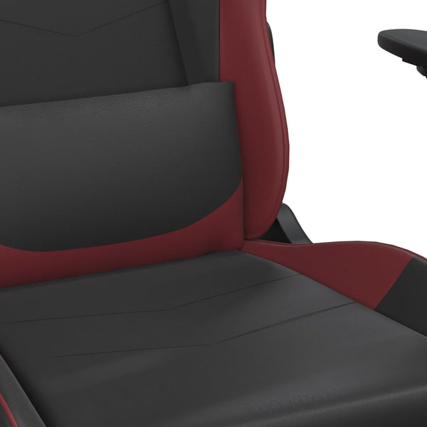 Gaming Stuhl mit Massage & Fußstütze