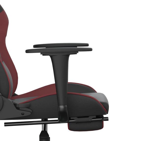 Gaming Stuhl mit Massage & Fußstütze