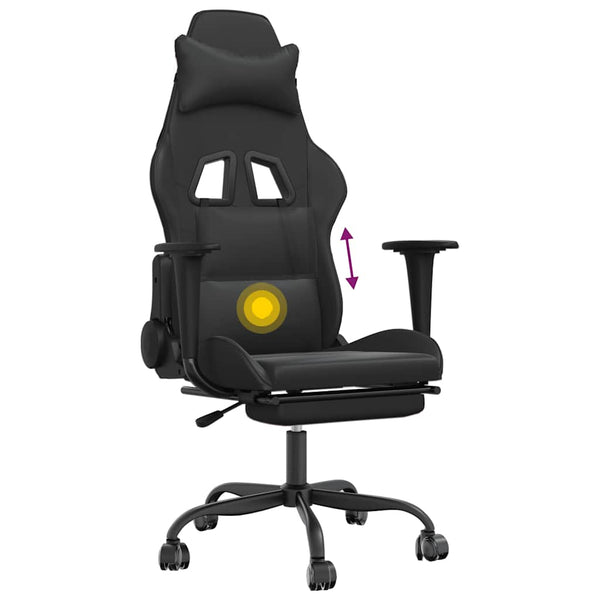 Gaming-Stuhl mit Massage und Fußstütze