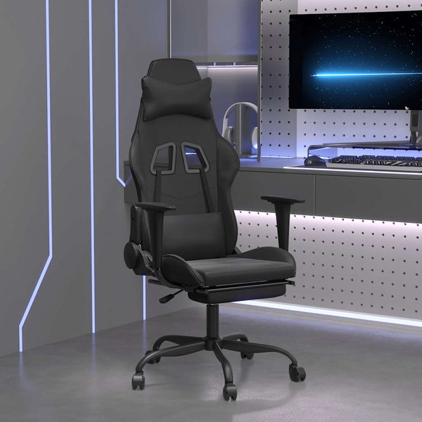 Gaming-Stuhl mit Massage und Fußstütze
