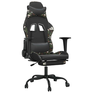 Gaming Stuhl mit Massage & Fußstütze