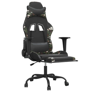 Gaming Stuhl mit Massage & Fußstütze