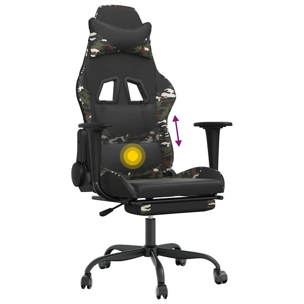Gaming Stuhl mit Massage & Fußstütze