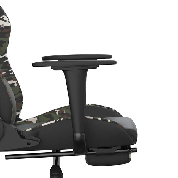 Gaming Stuhl mit Massage & Fußstütze