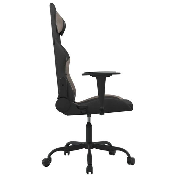 Gaming-Stuhl mit Massage Schwarz/Taupe