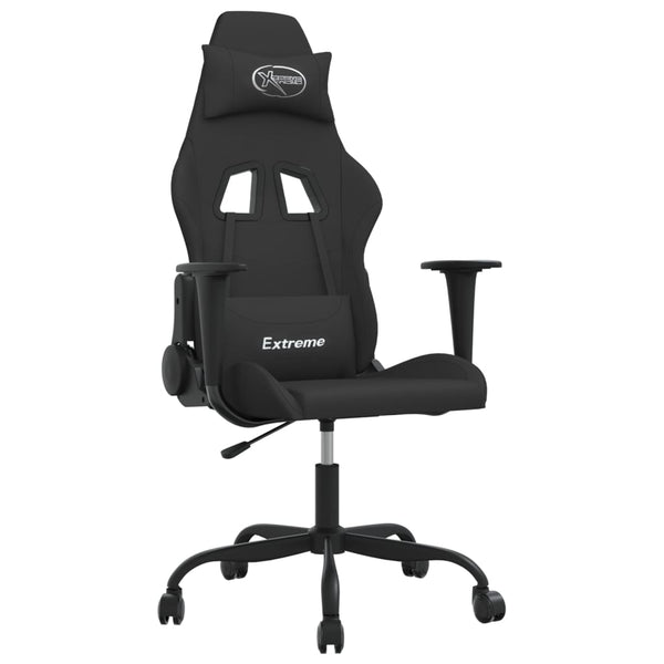 Gaming Stuhl mit Massagefunktion Schwarz