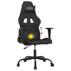 Gaming Stuhl mit Massagefunktion Schwarz
