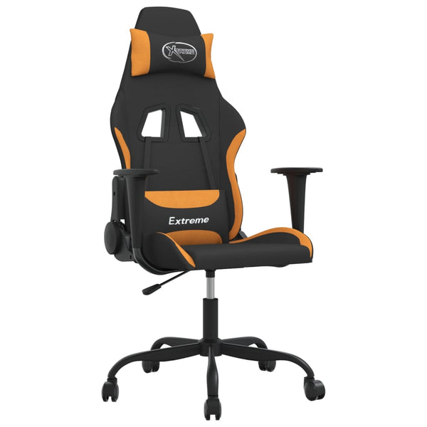 Gaming Stuhl mit Massage Schwarz Orange