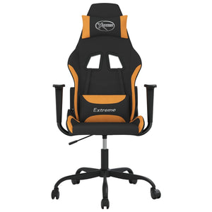 Gaming Stuhl mit Massage Schwarz Orange