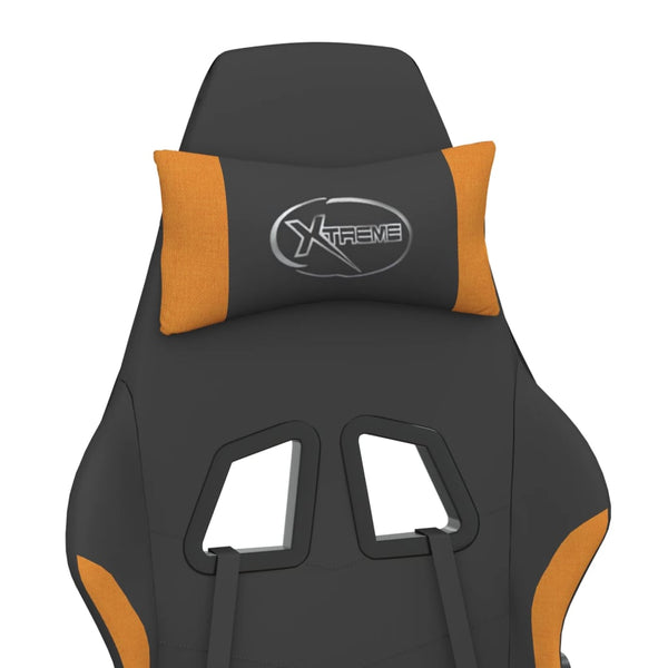 Gaming Stuhl mit Massage Schwarz Orange
