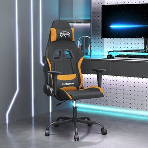 Gaming Stuhl mit Massage Schwarz Orange