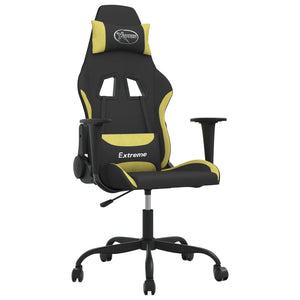 Gaming Stuhl mit Massage Schwarz/Hellgrün