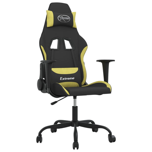 Gaming Stuhl mit Massage Schwarz/Hellgrün