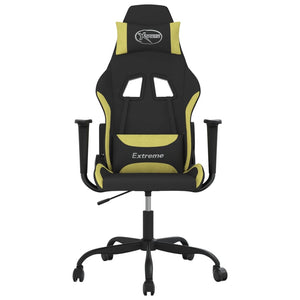 Gaming Stuhl mit Massage Schwarz/Hellgrün