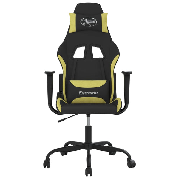 Gaming Stuhl mit Massage Schwarz/Hellgrün