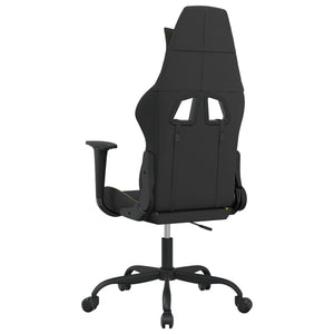 Gaming Stuhl mit Massage Schwarz/Hellgrün