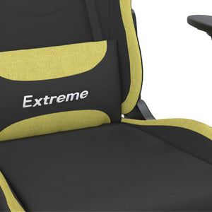 Gaming Stuhl mit Massage Schwarz/Hellgrün